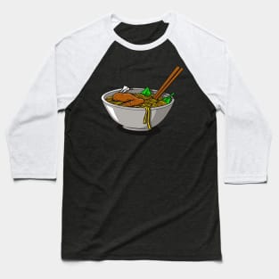 Chicken noodle in a bowl illustration Baseball T-Shirt